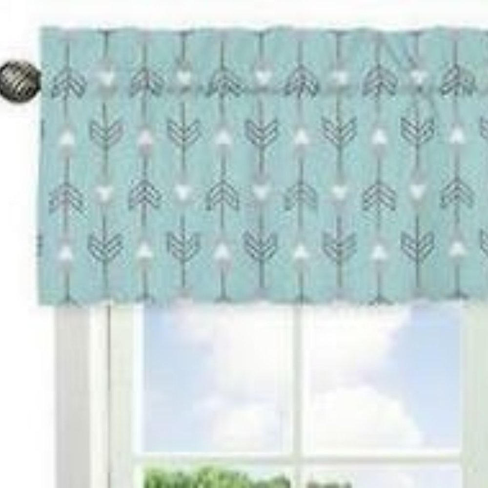ARROW Print Window Valance Curtain For Sweet Jojo Designs Earth & Sky